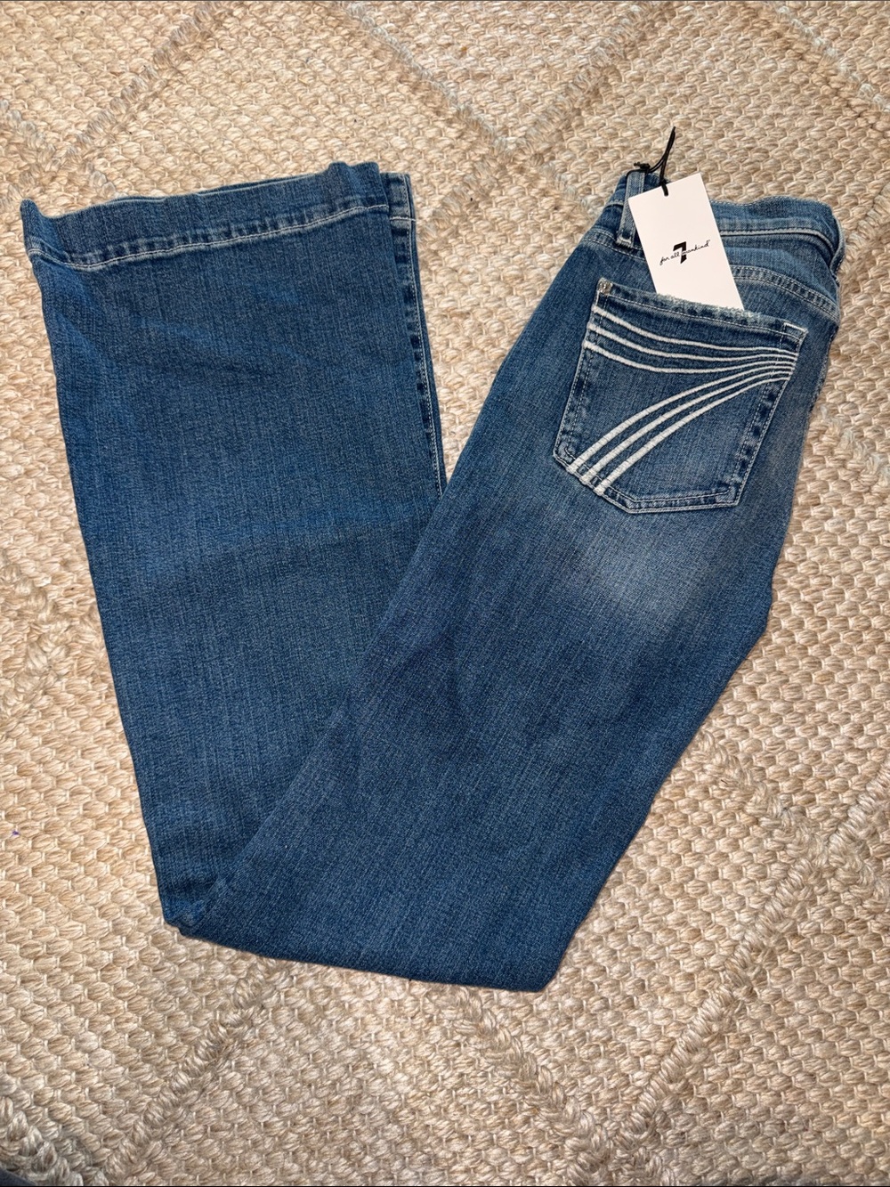 7 For All Mankind Women's Boot Cut Jeans - Medium Blue